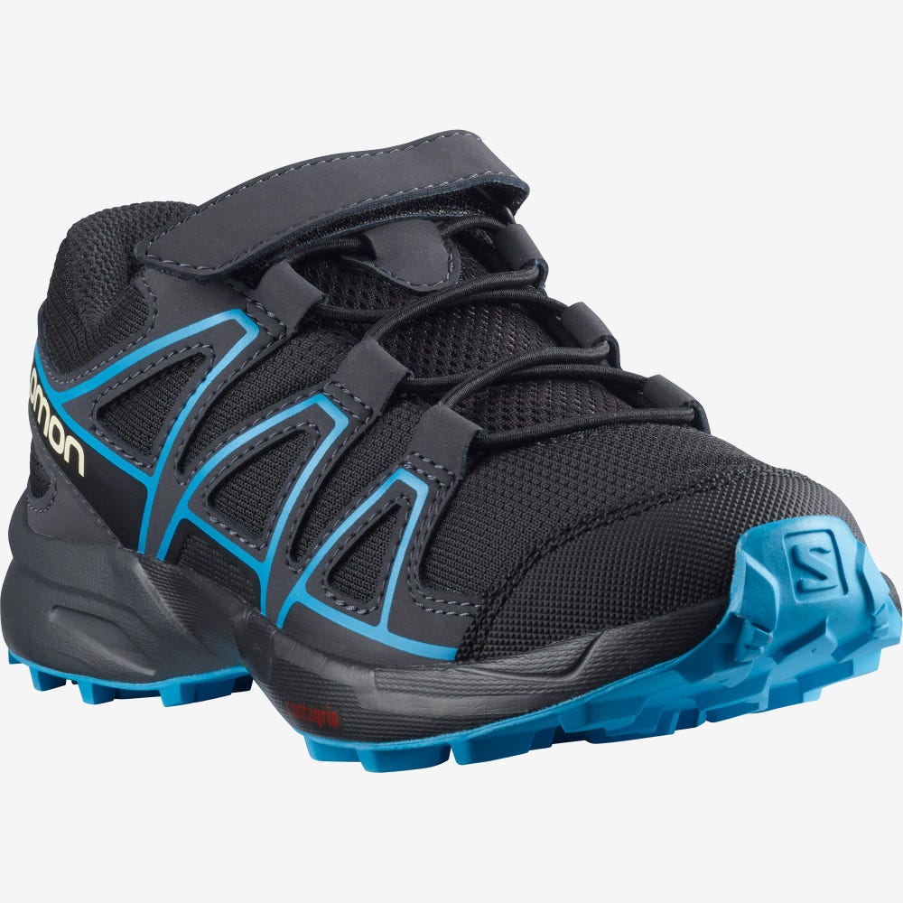 Kids' Salomon SPEEDCROSS Trail Running Shoes Black | YJTW-78610