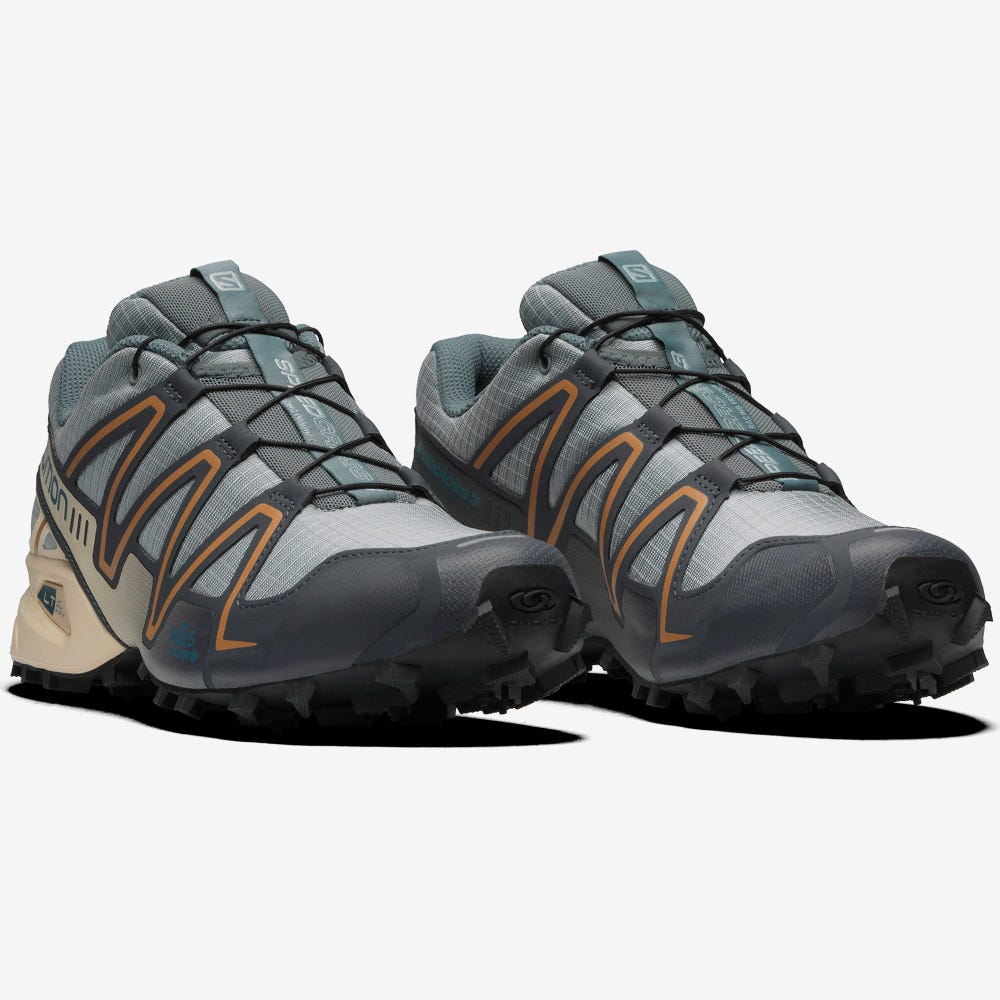 Men's Salomon SPEEDCROSS 3 Sneakers Brown | LMJD-93814