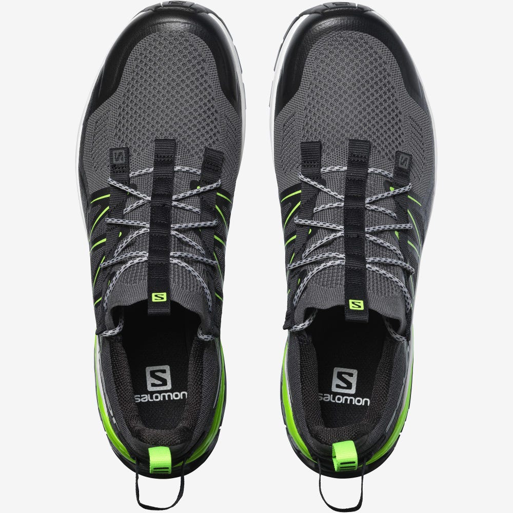 Men's Salomon XA COVER Sneakers Black/Green | NJIA-14736