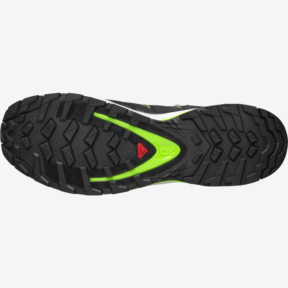 Men's Salomon XA COVER Sneakers Black/Green | NJIA-14736