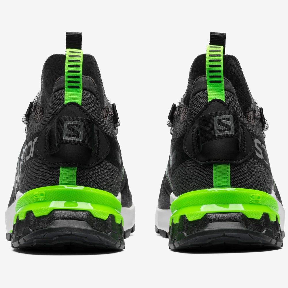 Men's Salomon XA COVER Sneakers Black/Green | NJIA-14736