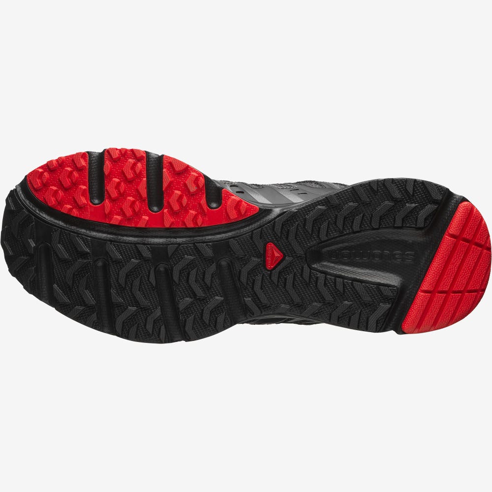 Men's Salomon X-MISSION 3 Sneakers Black/Silver Metal/Red | MVWJ-02719