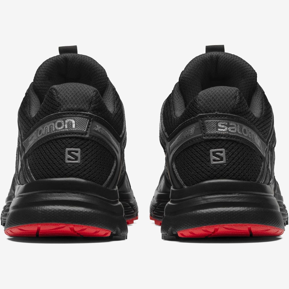 Men's Salomon X-MISSION 3 Sneakers Black/Silver Metal/Red | MVWJ-02719