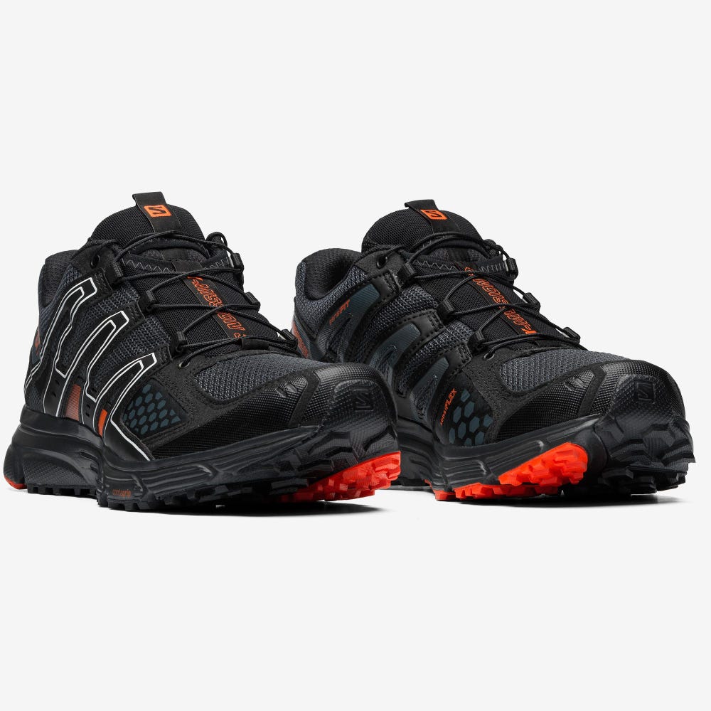 Men's Salomon X-MISSION 3 Sneakers Black/Red Orange | YVMR-71245