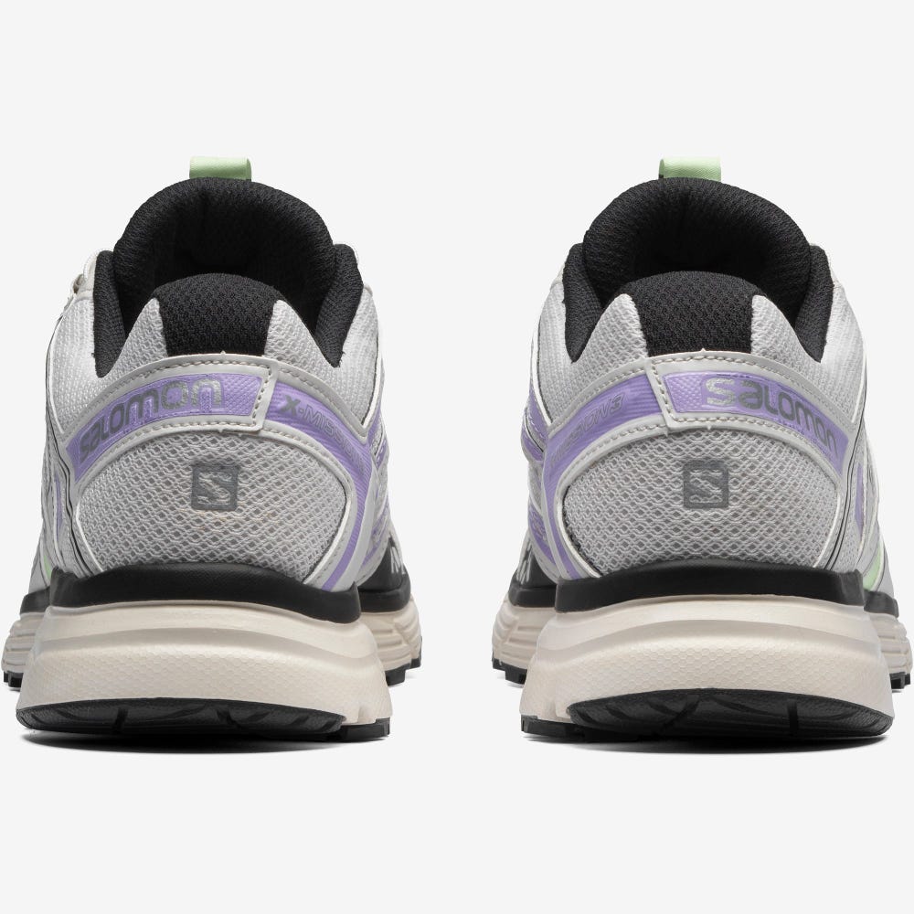 Men's Salomon X-MISSION 3 Sneakers Green/Lavender | SAWD-89206