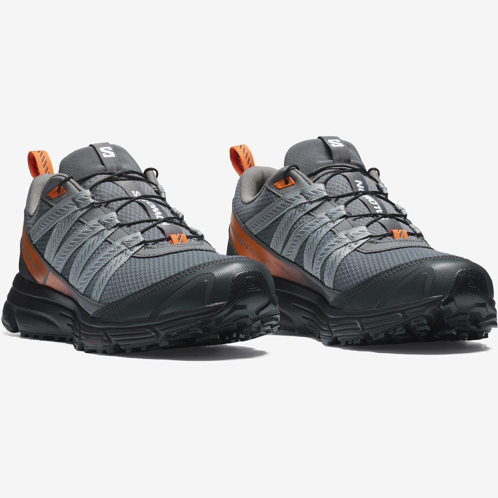 Men's Salomon X-MISSION MYST Sneakers Grey/Orange | TDMW-76431