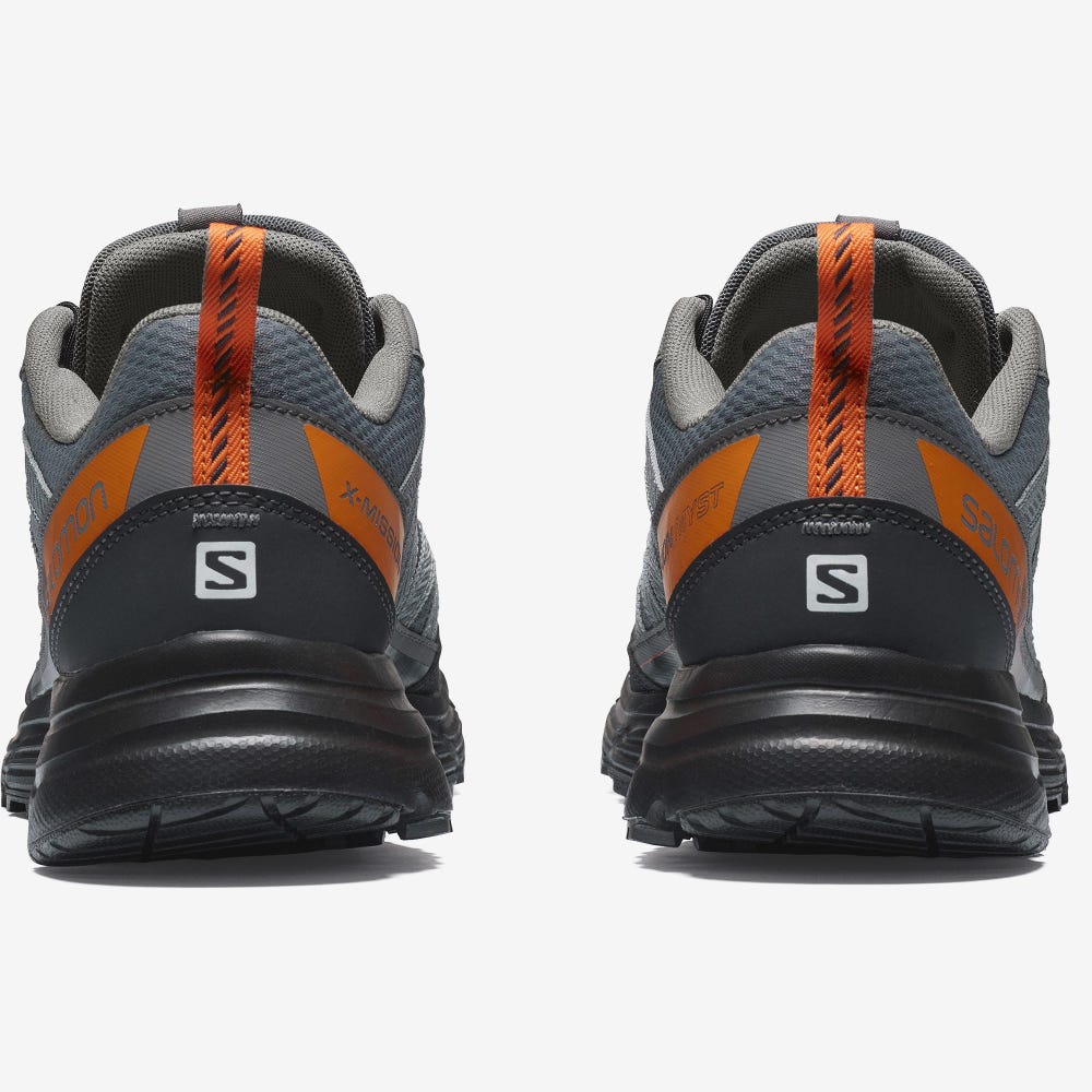 Men's Salomon X-MISSION MYST Sneakers Grey/Orange | TDMW-76431