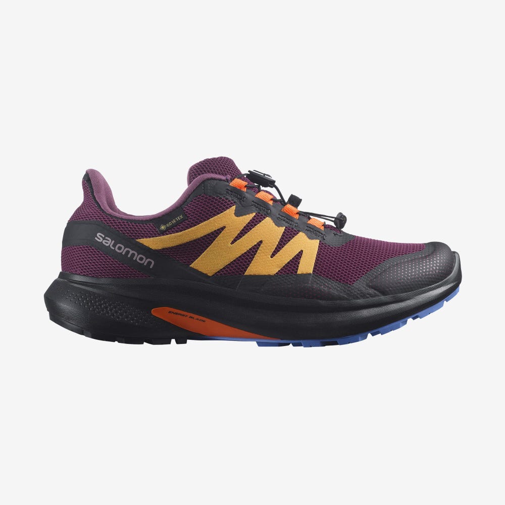 Women\'s Salomon HYPULSE GORE-TEX Trail Running Shoes Purple/Orange | XOKW-67930