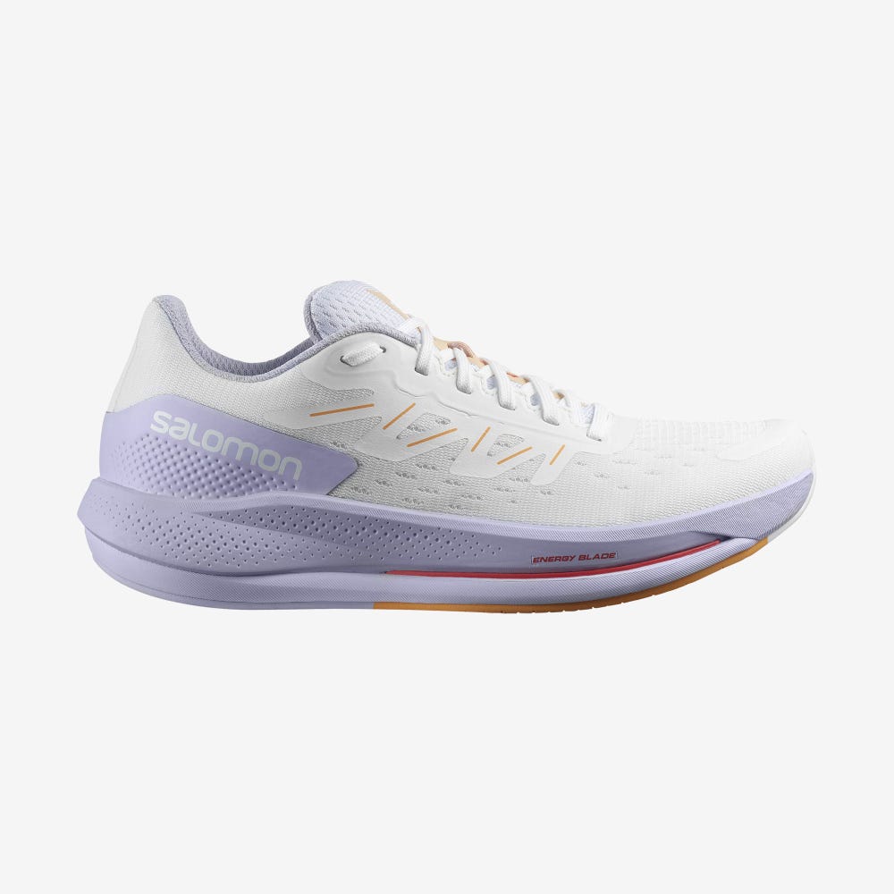 Women\'s Salomon SPECTUR Running Shoes White/Purple/Orange | OZVQ-82435