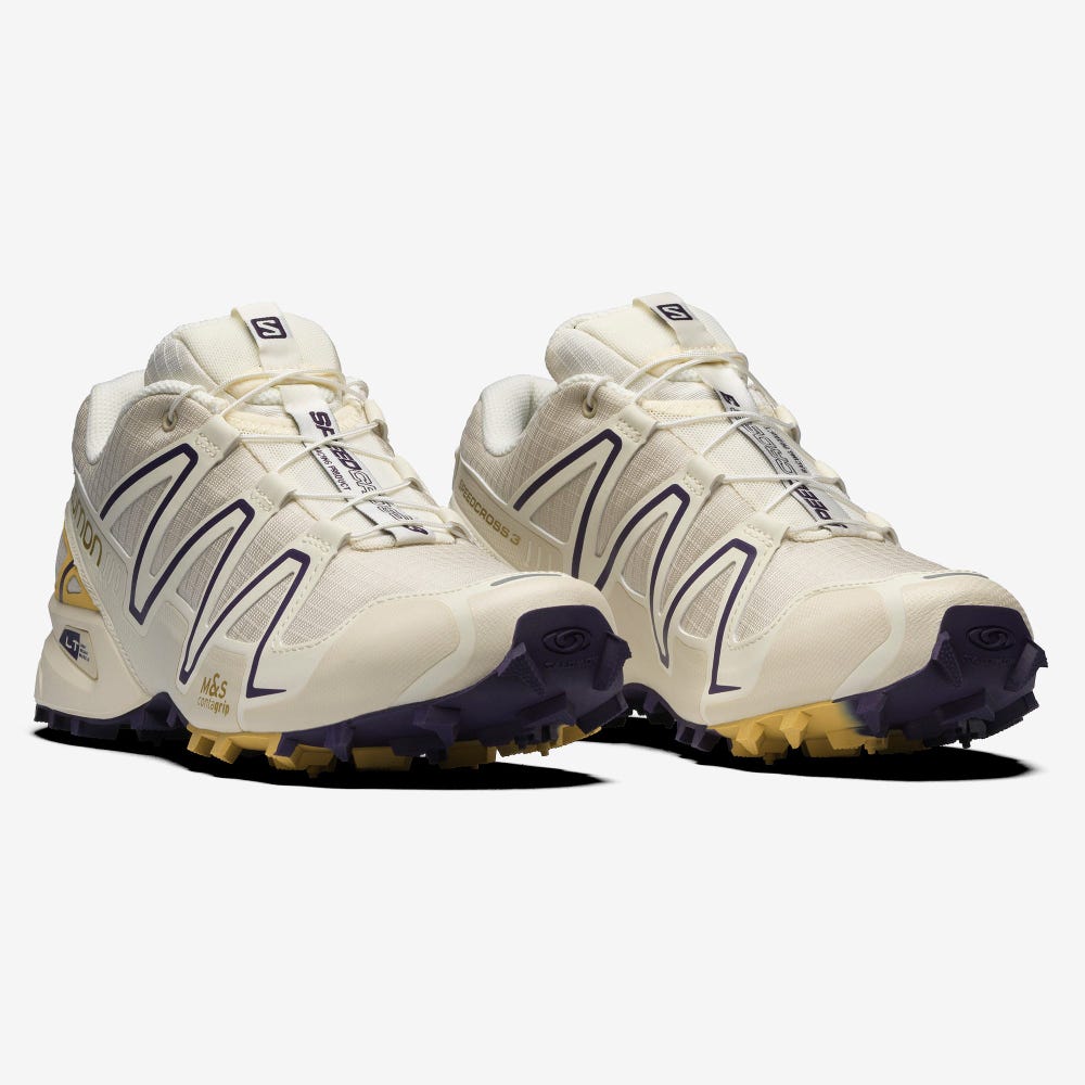 Women's Salomon SPEEDCROSS 3 Sneakers Beige/Purple | LJPR-05371