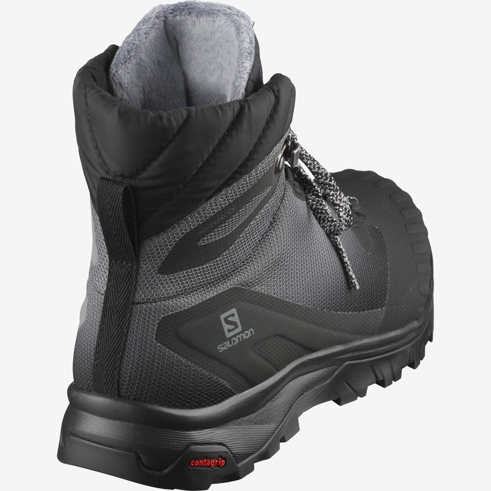 Women's Salomon VAYA BLAZE THINSULATE™ CLIMASALOMON™ WATERPROOF Winter Boots Black | KBIH-80276