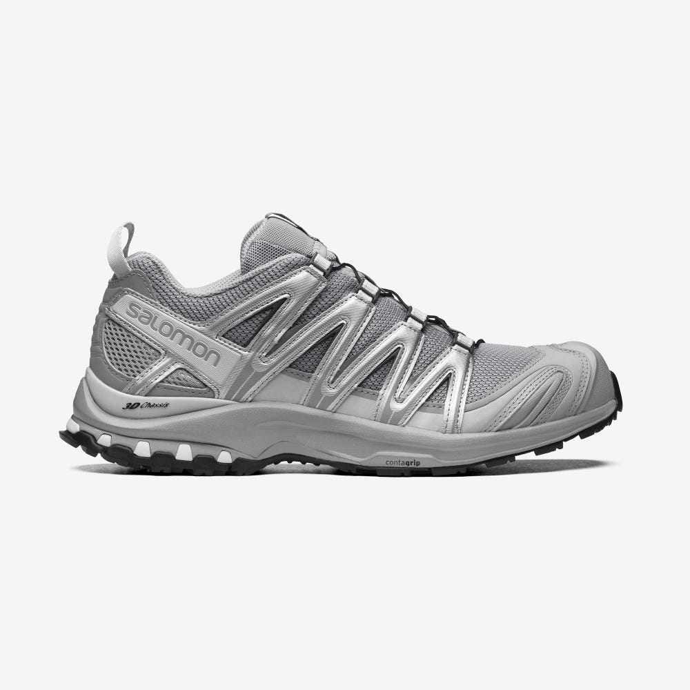 Women\'s Salomon XA PRO 3D Sneakers Grey/Silver | AFDG-29017