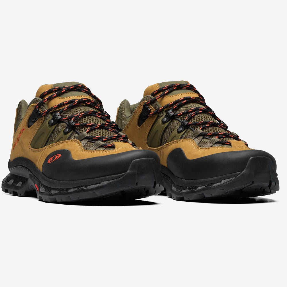 Women's Salomon XT-QUEST 2 FOR THE BROKEN ARM Sneakers Brown/Olive/Orange | IEDA-82571