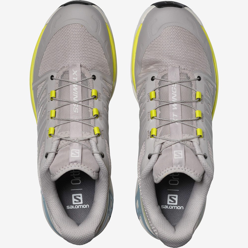 Women's Salomon XT-WINGS 2 Sneakers Grey/Yellow | SCNO-12940