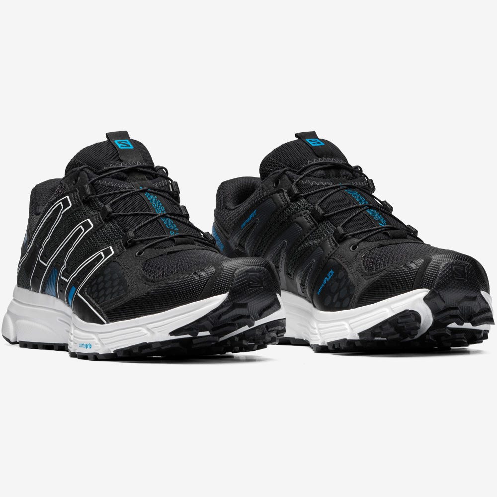 Women's Salomon X-MISSION 3 Sneakers Black/Blue | RLNW-53241