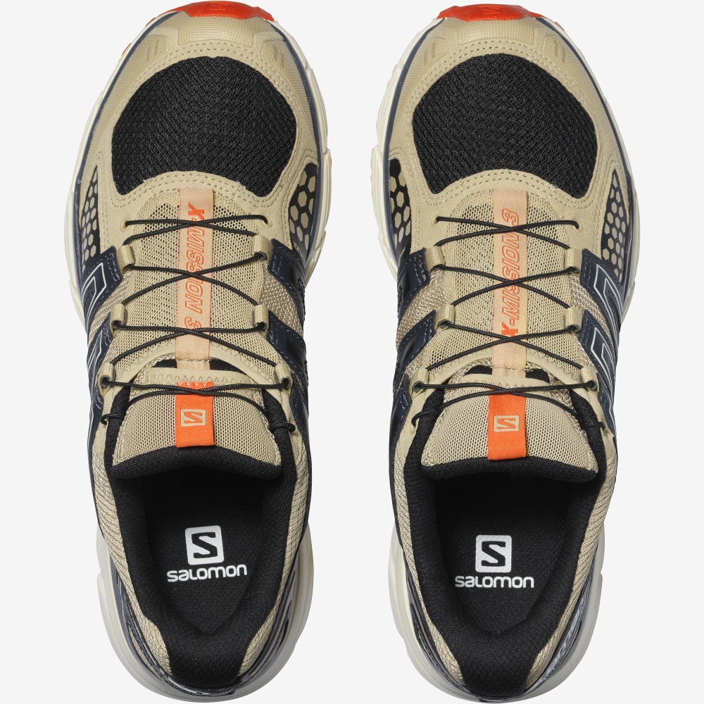 Women's Salomon X-MISSION 3 Sneakers Light Brown/Red Orange | YBXL-15478