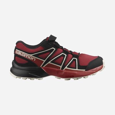 Kids' Salomon SPEEDCROSS Trail Running Shoes Red/Pink/Light Yellow | FDPX-47810