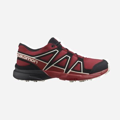 Kids' Salomon SPEEDCROSS Trail Running Shoes Red/Pink/Light Yellow | IRFE-07148