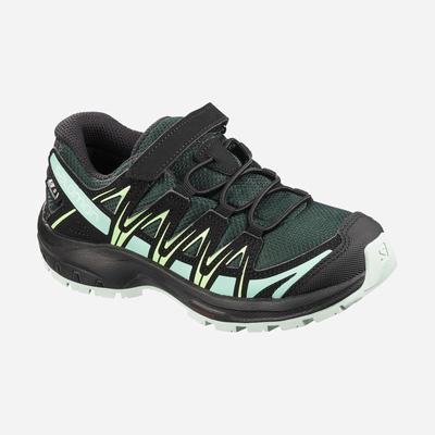 Kids' Salomon XA PRO 3D CSWP K Trail Running Shoes Green | PYFW-27059