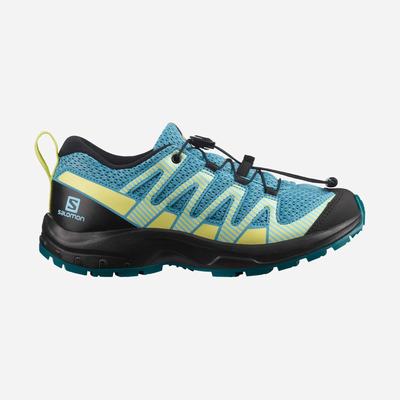 Kids' Salomon XA PRO V8 Trail Running Shoes Blue/Black | FPOK-36978