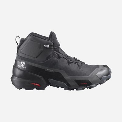 Men's Salomon CROSS HIKE MID GORE-TEX Hiking Boots Black | GYMD-36190