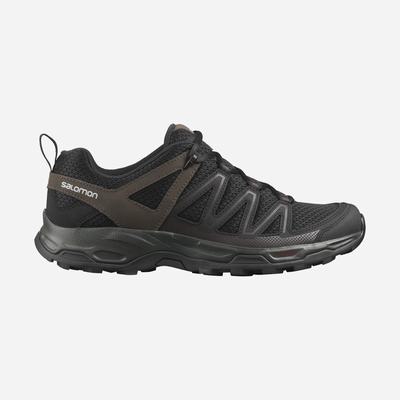 Men's Salomon PATHFINDER Hiking Shoes Navy/Black/Olive | YPBM-01389