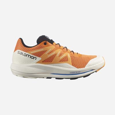 Men's Salomon PULSAR TRAIL Trail Running Shoes Orange/Light Yellow/Black | FSYH-37129