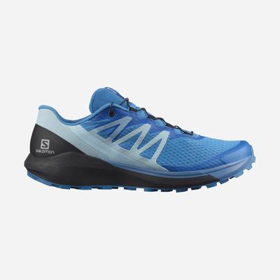 Men's Salomon SENSE RIDE 4 Trail Running Shoes Blue/Black/Blue | XLGV-46275