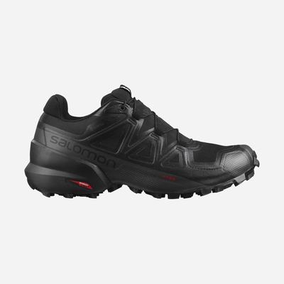 Men's Salomon SPEEDCROSS 5 GORE-TEX Trail Running Shoes Black | HUPD-45809