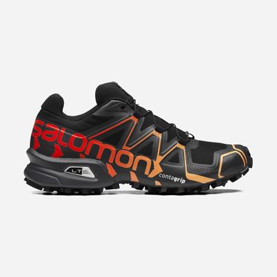 Men's Salomon SPEEDCROSS OFFROAD Sneakers Black/Pink | YSEL-38697