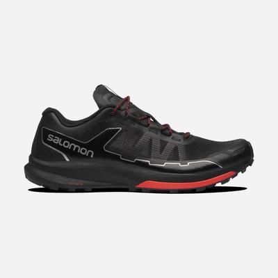 Men's Salomon ULTRA RAID Sneakers Black/Red/Silver Metal | LFZH-34651