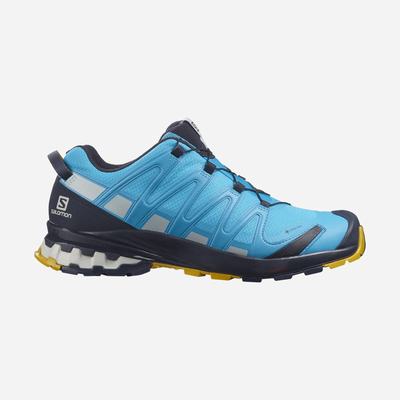 Men's Salomon XA PRO 3D v8 GORE-TEX Hiking Shoes Blue | FAZK-45098