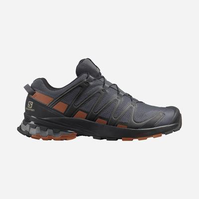 Men's Salomon XA PRO 3D v8 GORE-TEX Hiking Shoes Grey/Black | IXRC-47389