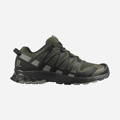 Men's Salomon XA PRO 3D v8 Hiking Shoes Olive/Grey | EKYQ-92138