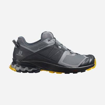 Men's Salomon XA WILD GORE-TEX Hiking Shoes Grey/Black | TNMQ-95680