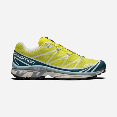 Men's Salomon XT-6 ADVANCED Sneakers Yellow/Blue | HUFJ-23957