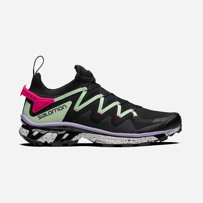 Men's Salomon XT-RUSH Sneakers Black/Green/Pink | RKFP-81075