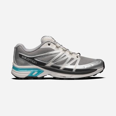 Men's Salomon XT-WINGS 2 ADVANCED Sneakers Grey/Silver Metal/Blue | RYBM-37054