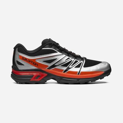 Men's Salomon XT-WINGS 2 Sneakers Black/Silver/Orange | ZKHR-46217