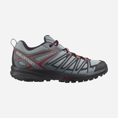 Men's Salomon X CREST Hiking Shoes Grey | YSMV-38246