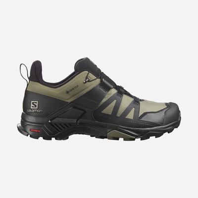 Men's Salomon X ULTRA 4 GORE-TEX Hiking Shoes Deep Green/Black/Olive | EUFA-60948