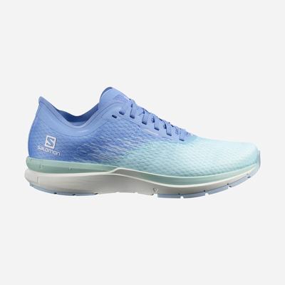 Women's Salomon SONIC 4 Accelerate Running Shoes Turquoise/White/Blue | PXQI-62903