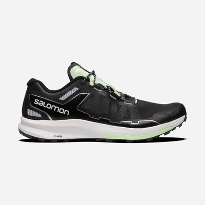 Women's Salomon ULTRA RAID Sneakers Black/White/Green | IDZJ-30867