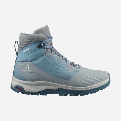 Women's Salomon VAYA BLAZE THINSULATE™ CLIMASALOMON™ WATERPROOF Winter Boots Blue | QBZW-05924