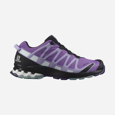 Women's Salomon XA PRO 3D v8 GORE-TEX Trail Running Shoes Royal Purple/Lavender | OYKZ-70641