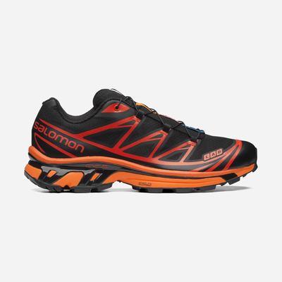 Women's Salomon XT-6 Sneakers Black/Orange | FSHL-47126