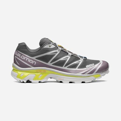 Women's Salomon XT-6 Sneakers Grey/Purple | BDGW-04256